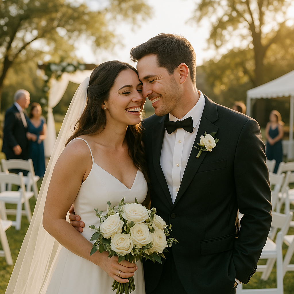 Enjoying a Calm & Happy Wedding Day in Vallejo