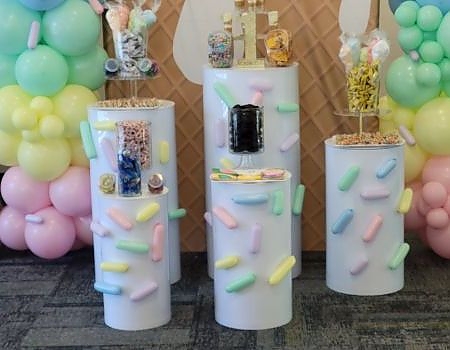 Cylinder Dessert Pedestals