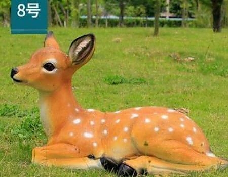 Statue of a deer on grass for event decor in Vallejo