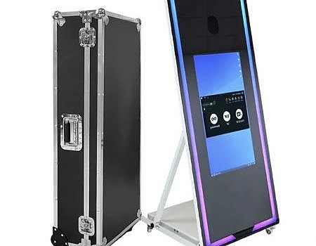 Black electronic device used for event decor